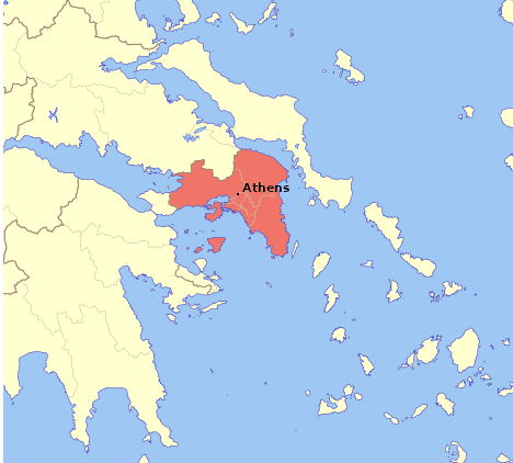 Map of Attica