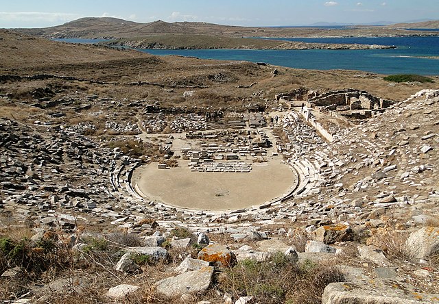The Ancient Greek theatre at Delos