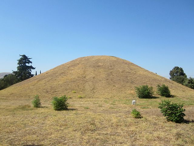Mound where the Athenians who died at the Battle of Marathon were buried