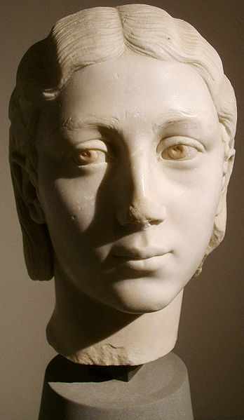 Bust of a young Roman girl 