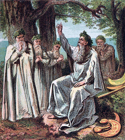 Depiction of druids 