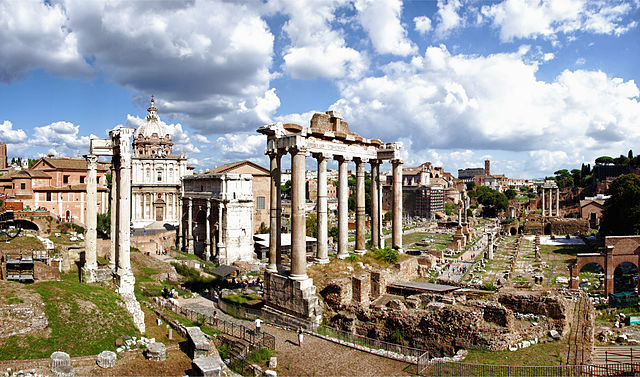Photo of the Roman Forum (the central marketplace of Rome, equal to Athens’s Agora) where the Comitia Tributa was held 