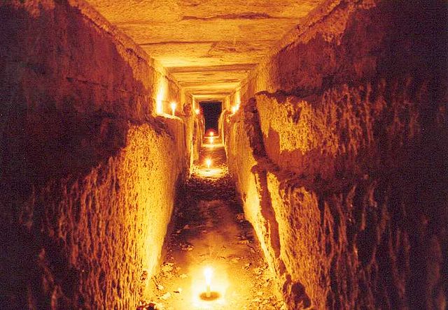 Inside a French aqueduct 