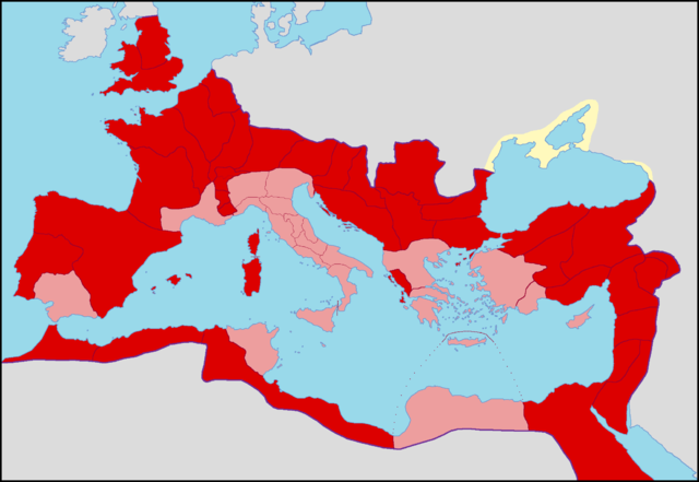 Map of the provinces of the Empire 