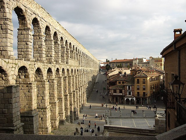 An aqueduct in spain 